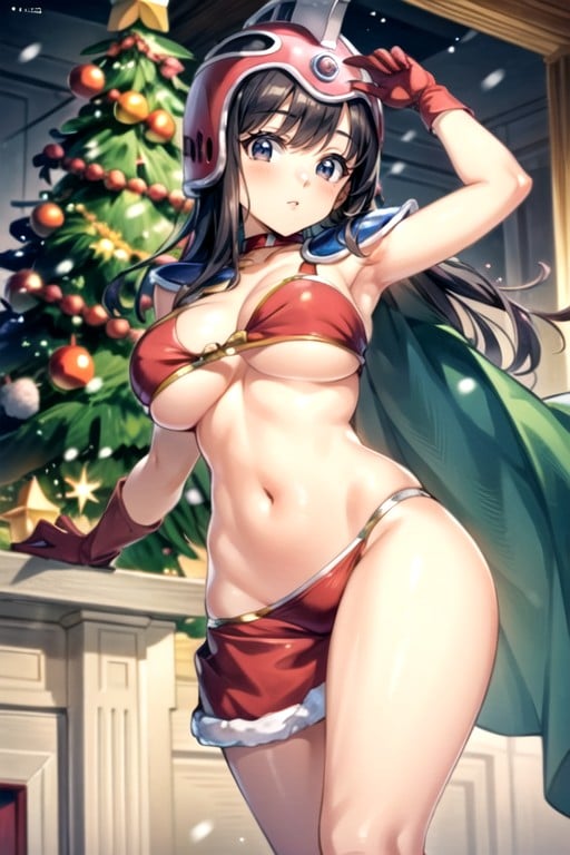 Long Stockings, Christmas Hat, 看底乳AI黃片