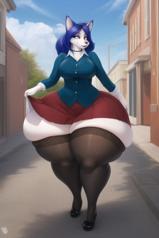 Extremely Large Ass, Sfw, Stockings Furry AI Porn