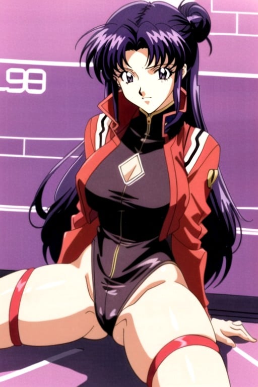 Moño, Estilo De Los 90, Misato (evangelion) Porno AI Hentai