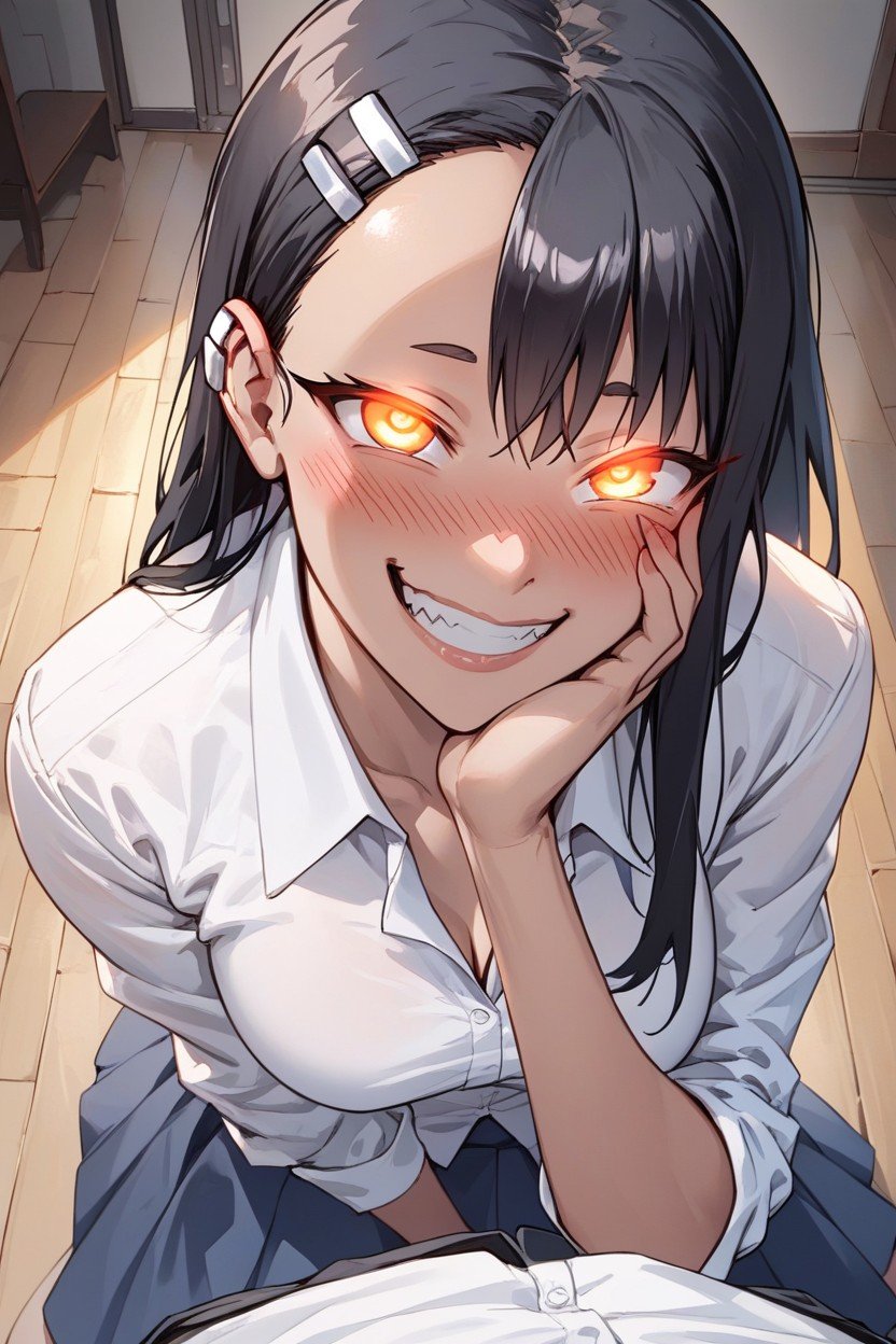 Hayase Nagatoro From Dont Toy With Me, Dick On Face, Kneeling AI Porn