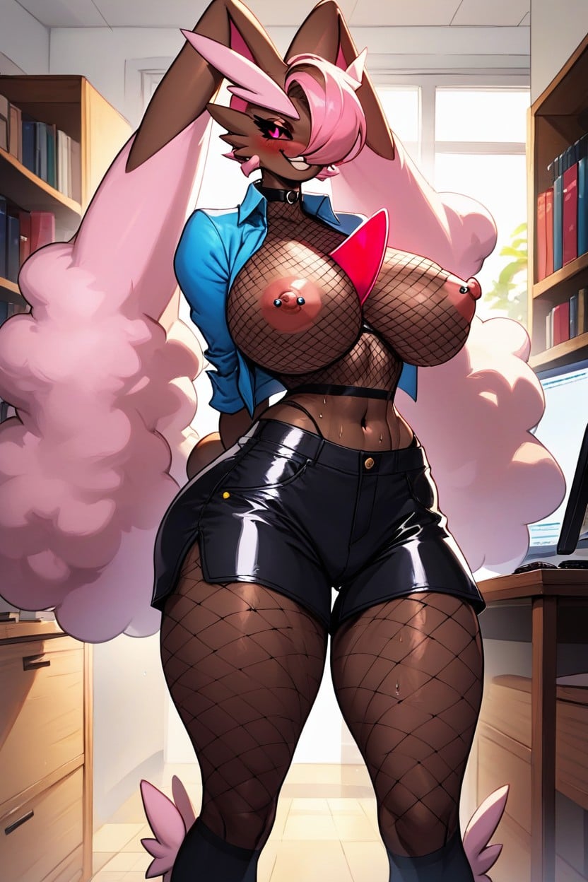 Waist, Smile, Fluffy Furry AI Porn