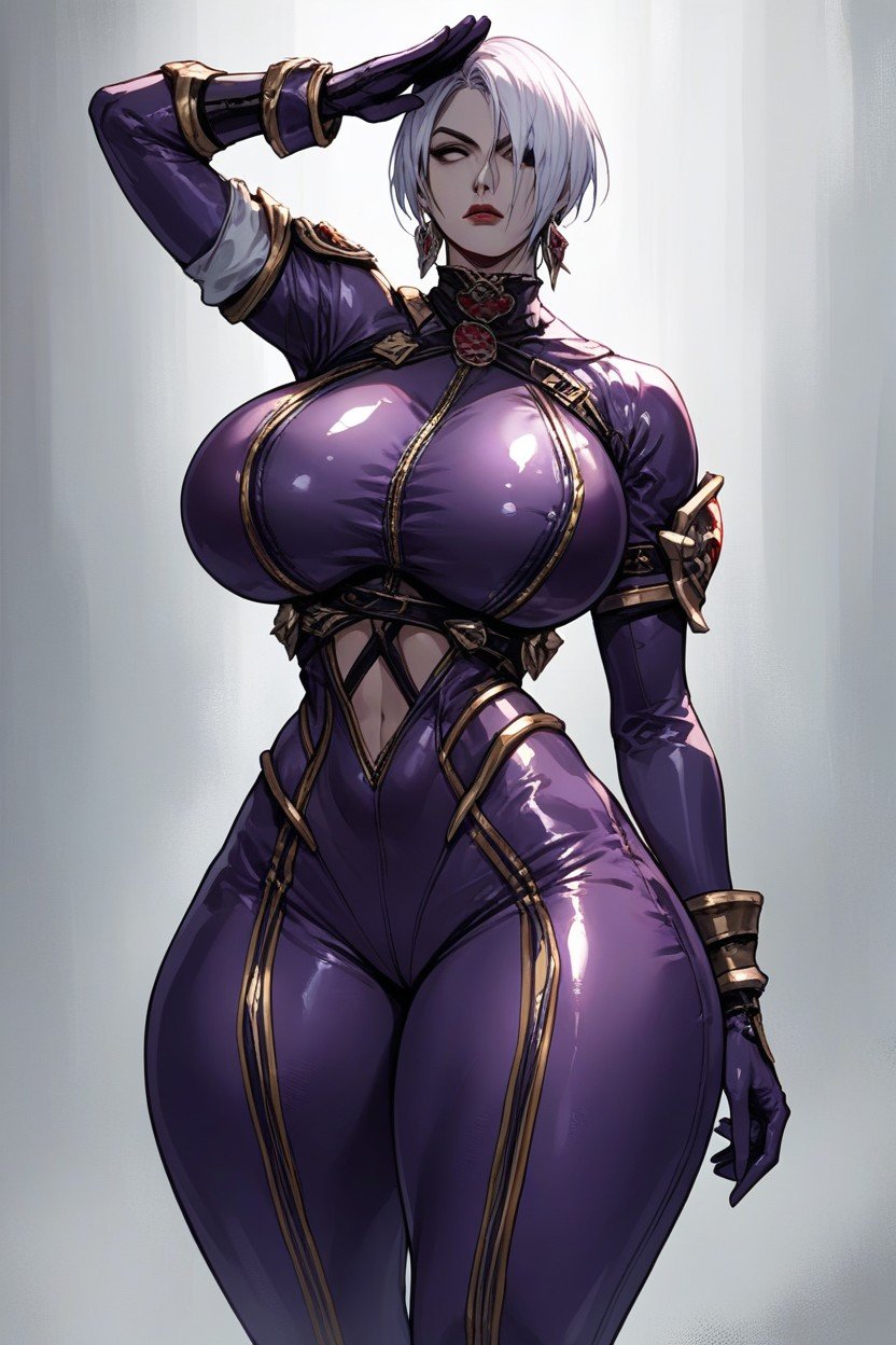 Salute, Isabella Valentine From Soul Calibur, Latex Gloves AI Porn