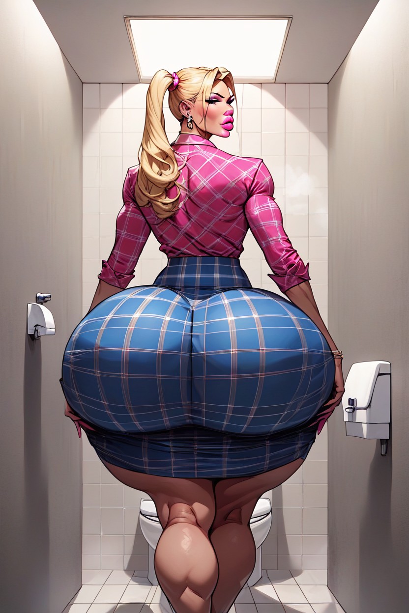 Bimbo, Feminine, Bimbo Lips AI Gay Porn