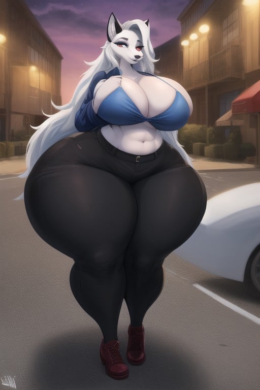 Ssbbw, Extremadamente Pesado En La Parte Inferior, Loona From Helluva BossPorno AI Furry