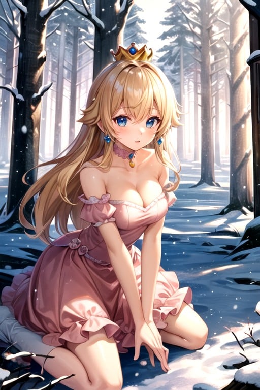 Princess Peach (super Mario Bros), A Genou, HollandaisePorno IA Hentai