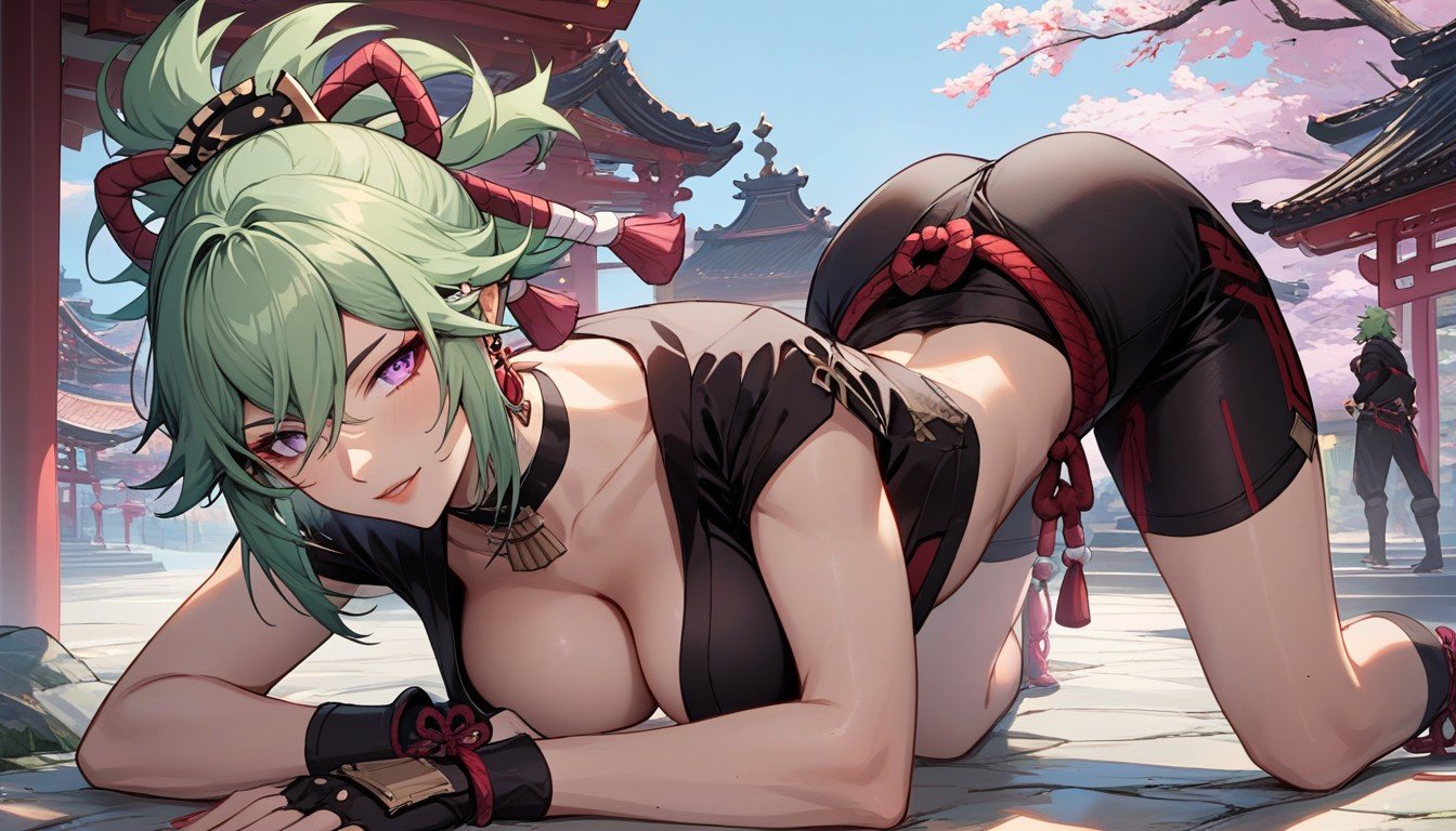 Kuki Shinobu From Genshin Impact, Gangbang, DéboutonnéPorno IA