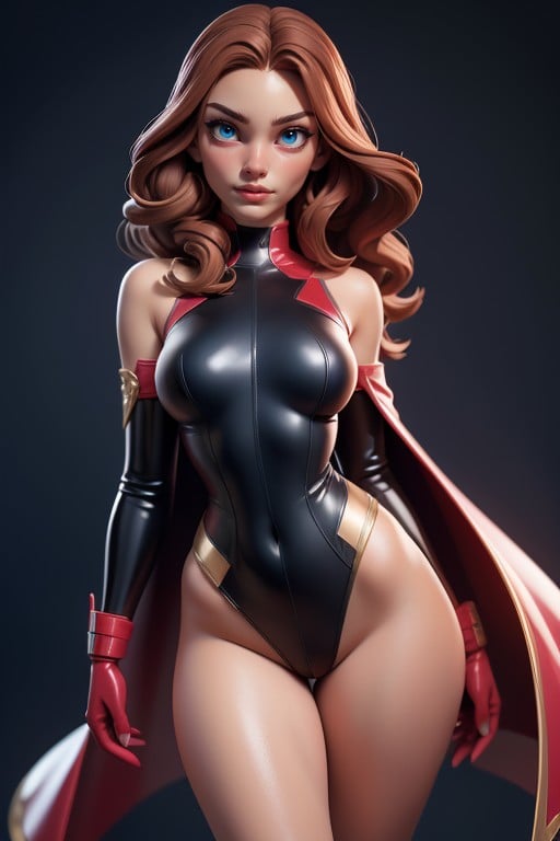 Scarlet Witchmarvel Comics, Sexy Confident Pose, Curvy HipsAI黄片