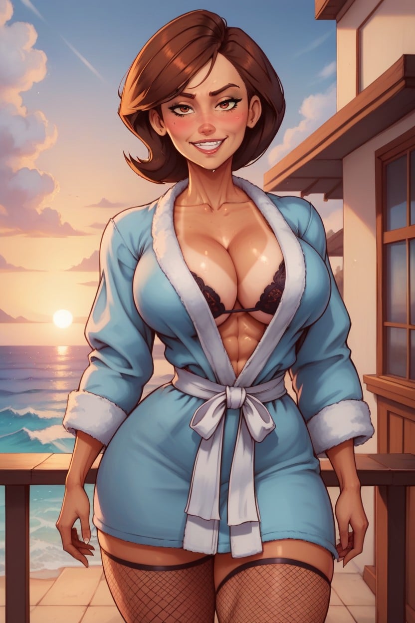 Bra, Extremely Narrow Wasp Waist, Realistic AI Porn