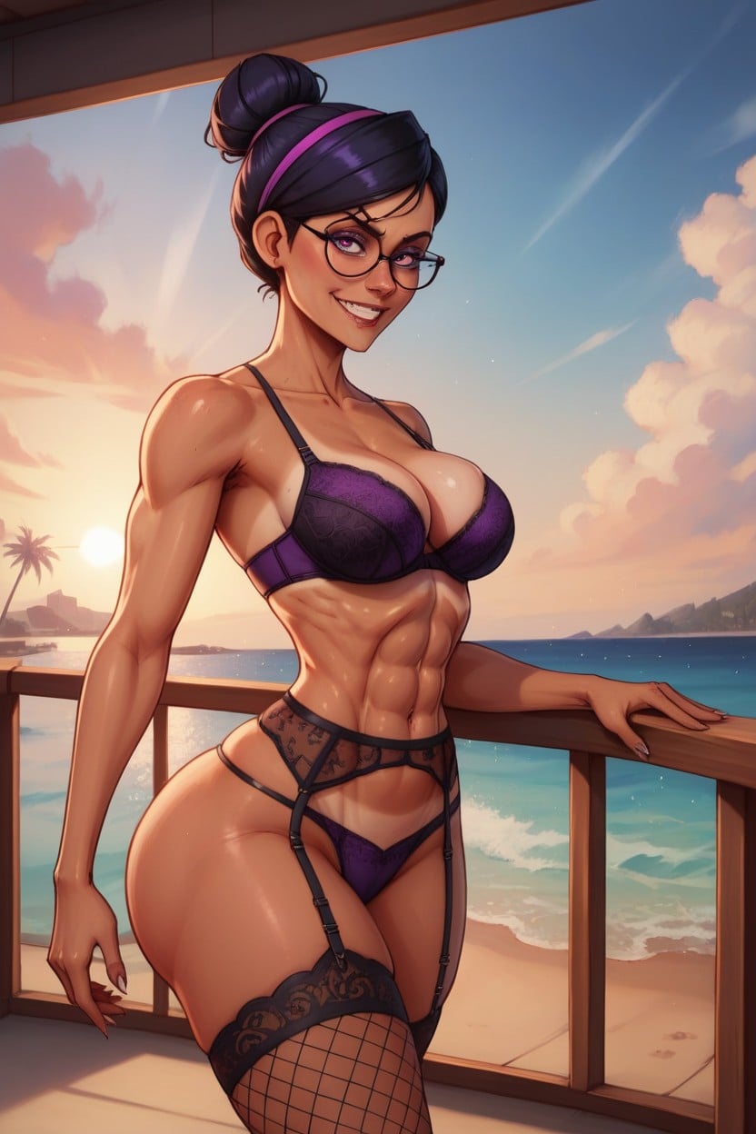 Muscular Legs, Highly Detailed Skin And Eyes, Highly Detailed Face AI Porn