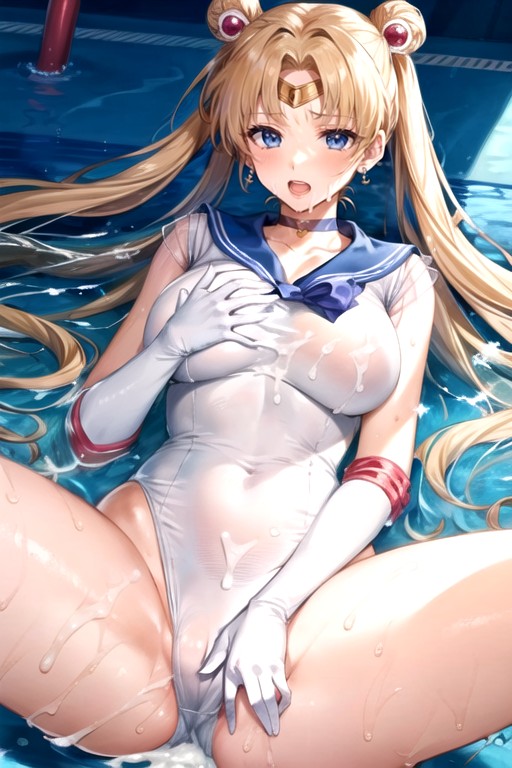 Maillot De Bain, Éjaculation, Uniforme De MarinPorno IA Hentai