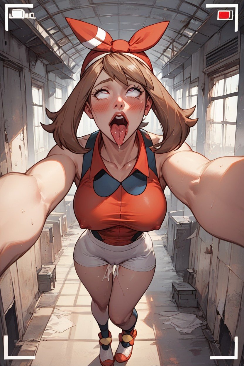 Abandoned Building Interior, Ahegao, DeboutPorno IA Hentai