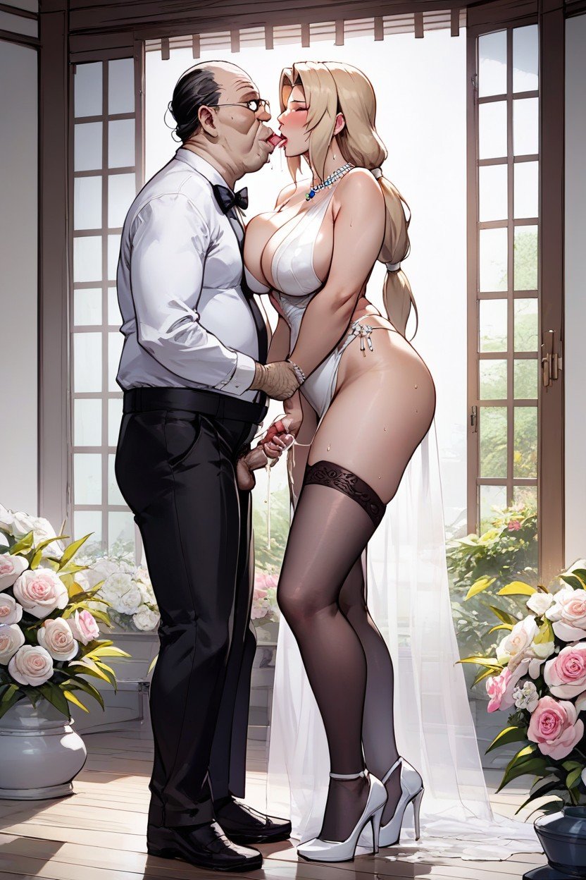 Ahegao, Milf, Wedding AI Porn