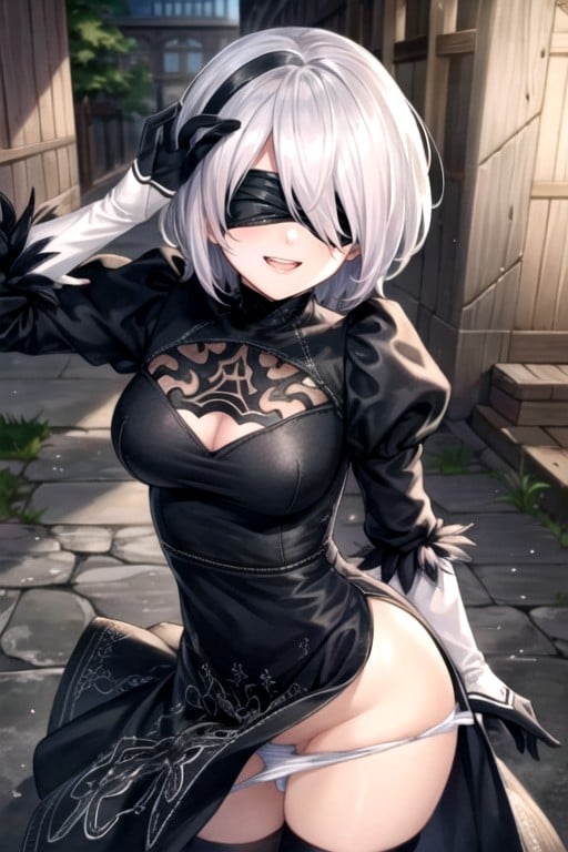 Yorha No.2 Type B (nier: Automata), Modelo, Magrelo Pornografia de IA