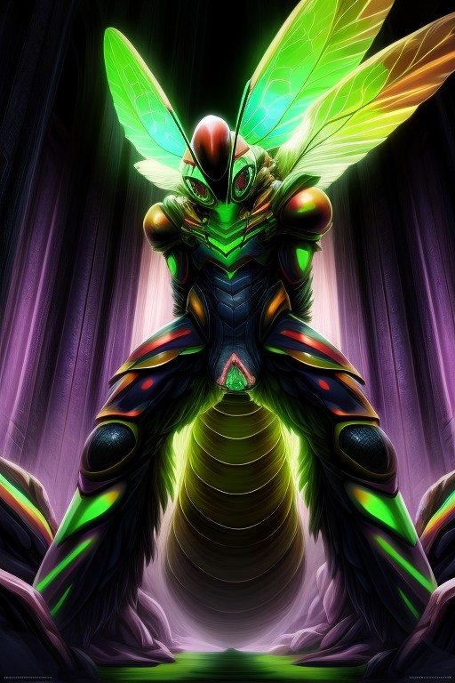 Talonsbumps Inside Pussy, Full Body, Large Insectoid Abdomen Furry AI Porn