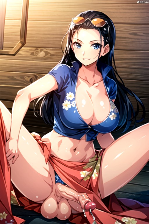 Futanari, Nico Robin (one Piece) Travesti IA Pornô