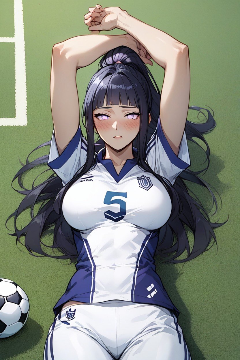 Hyuuga Hinata, Eye Shadow, Rounded Breast AI Porn