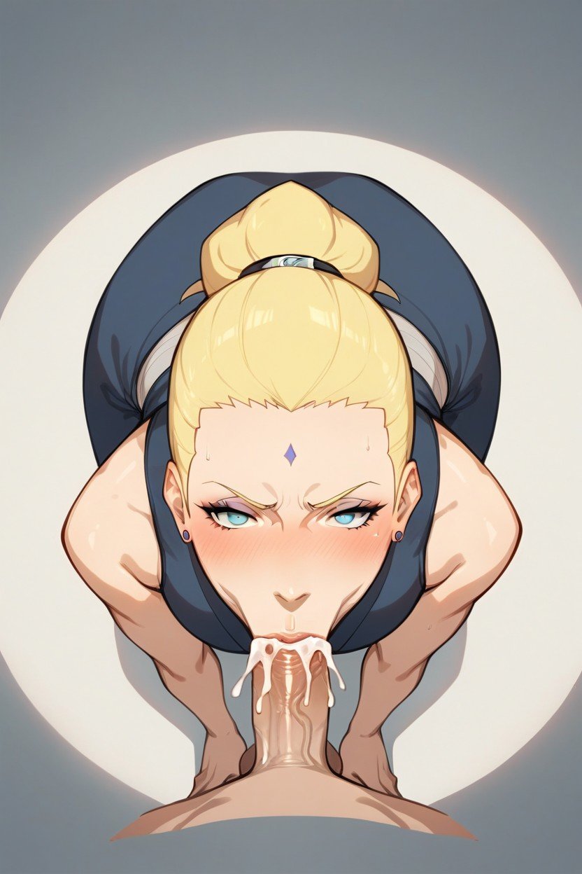 Cheveux Blond, Bent Over, Imo YamanakaPorno IA Hentai