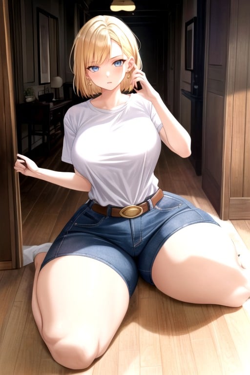 Spreading Ass, Angry, Android 18 (dragon Ball Z) Hentai AI Porn