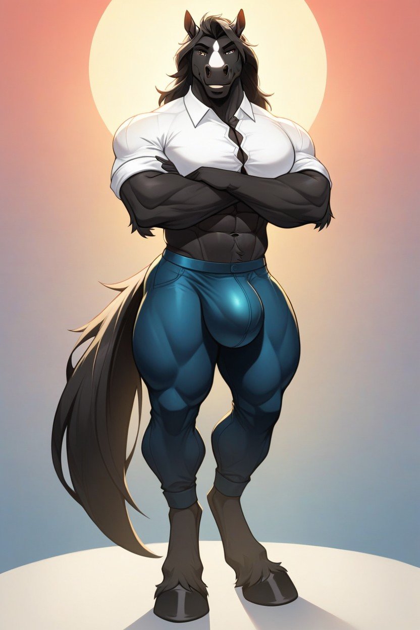 Mane And Tail Background Modern Villa, 30+, Big Massive Bulge With OutlineAI 포르노