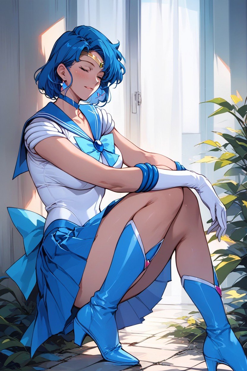 Blue Hair, Mizuno Ami, MilfPorno AI