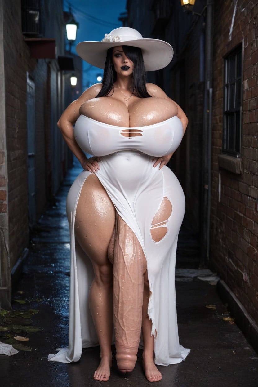 Long Legs, Breast Expansion, Massive Cock Shemale AI Porn