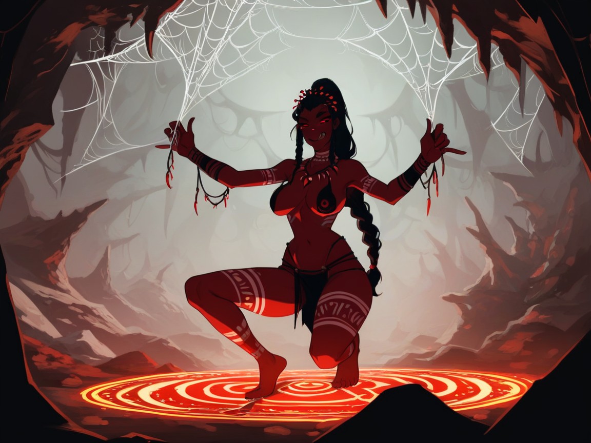 Lean Body, Black Hair, Third Eye Open AI Porn