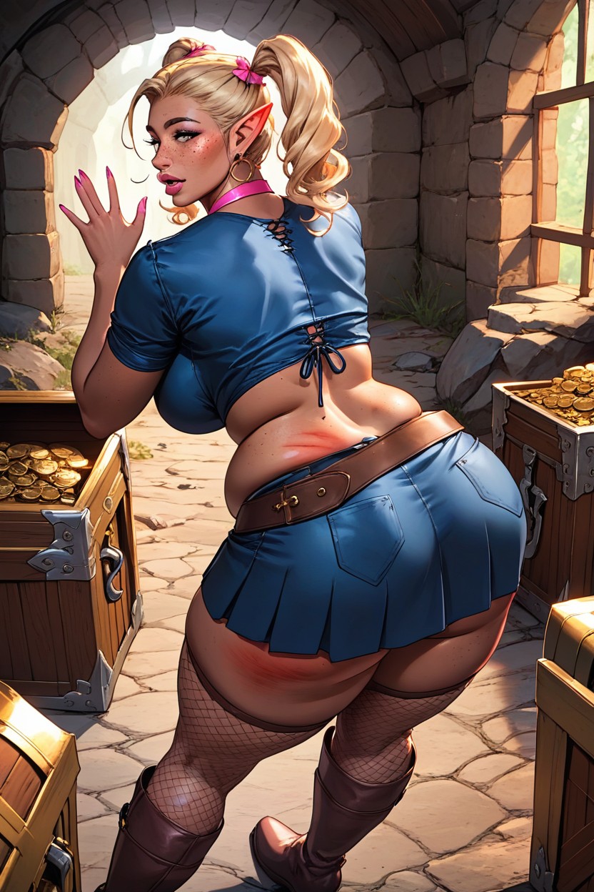 Extremely Large Ass, Mage, 몸을 숙이다헨타이 AI 포르노