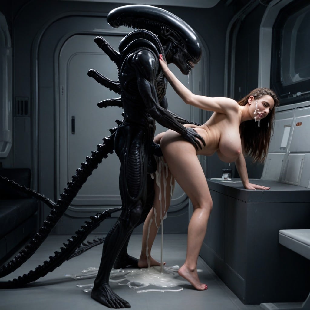 Orgasm, Excessive Sperm, Spaceship AI Porn