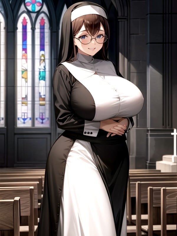 Church, Nun, 30+ Hentai AI Porn