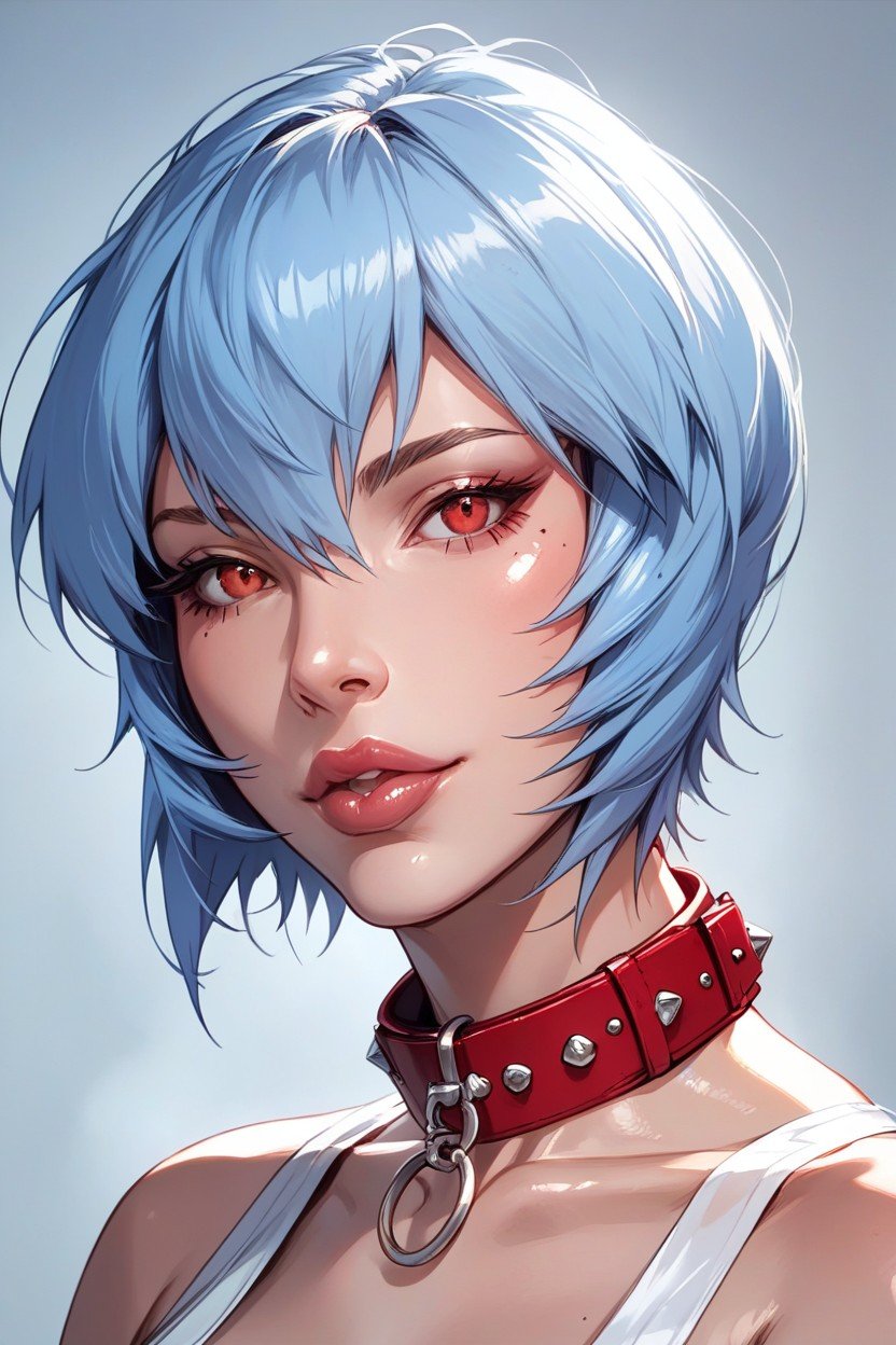 Blue Hair, Huge Natural Soft Breast, Realistic Texture퍼리 AI 포르노