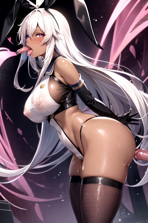 Plump, High Heel Boots, Long Tongue Hentai AI Porn
