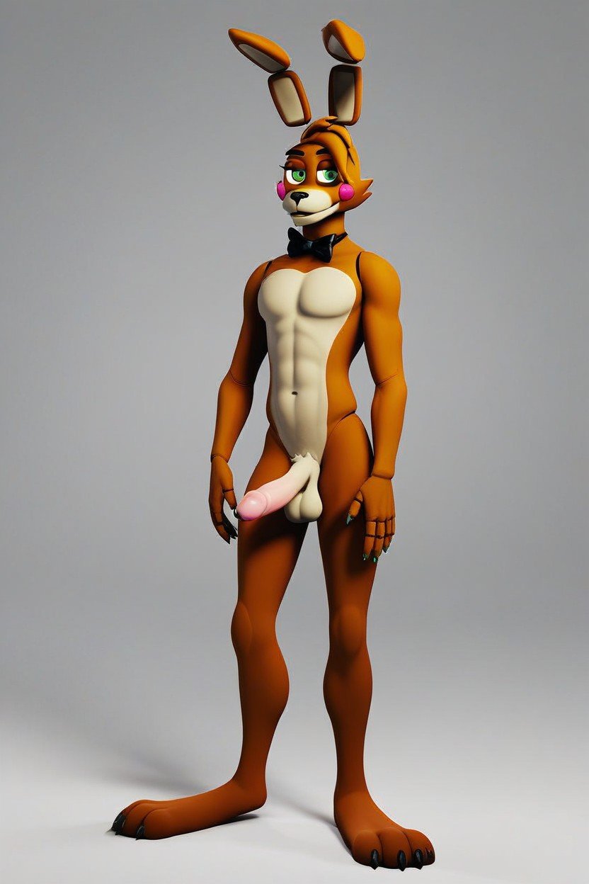 Full Body, Bunny, Fnaf Animatronic Spring Bonnie The Bunny AI Gay Porn
