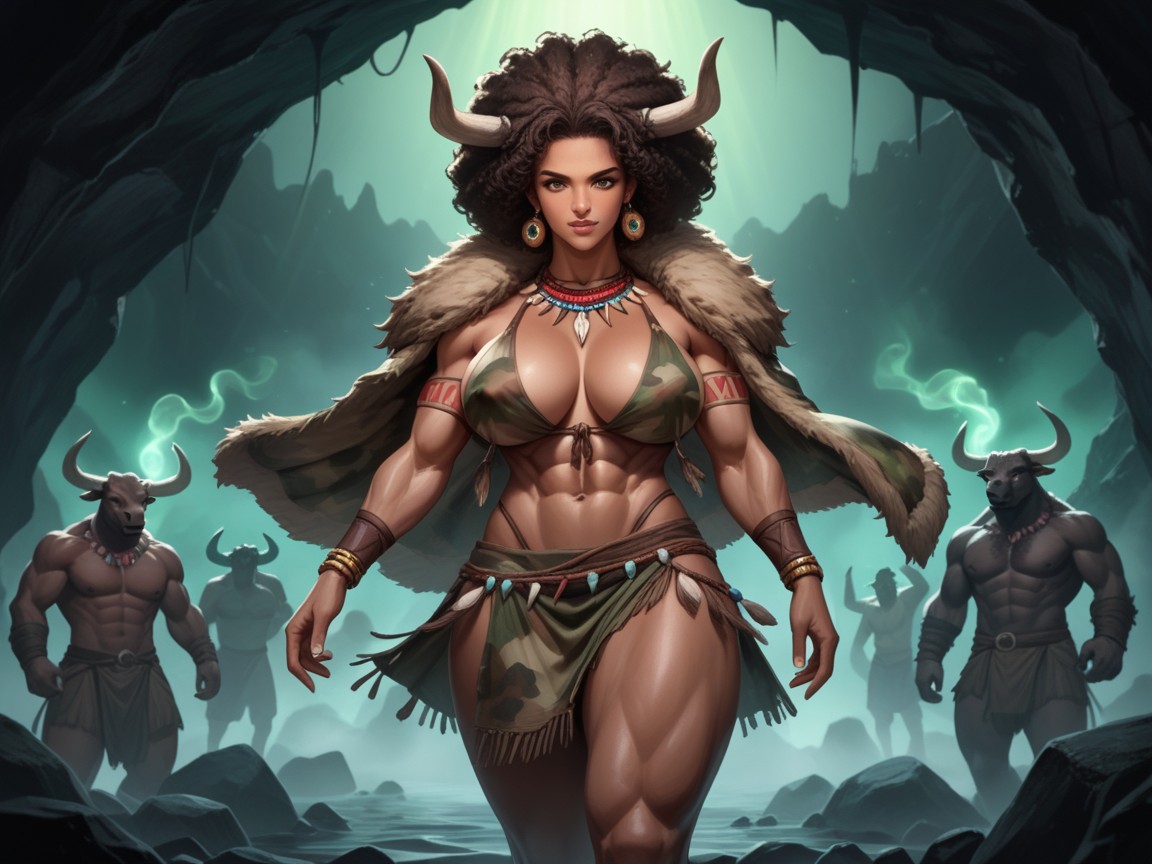 Nsfw, Neon Fog, Brown Fur Cape Hentai AI Porn