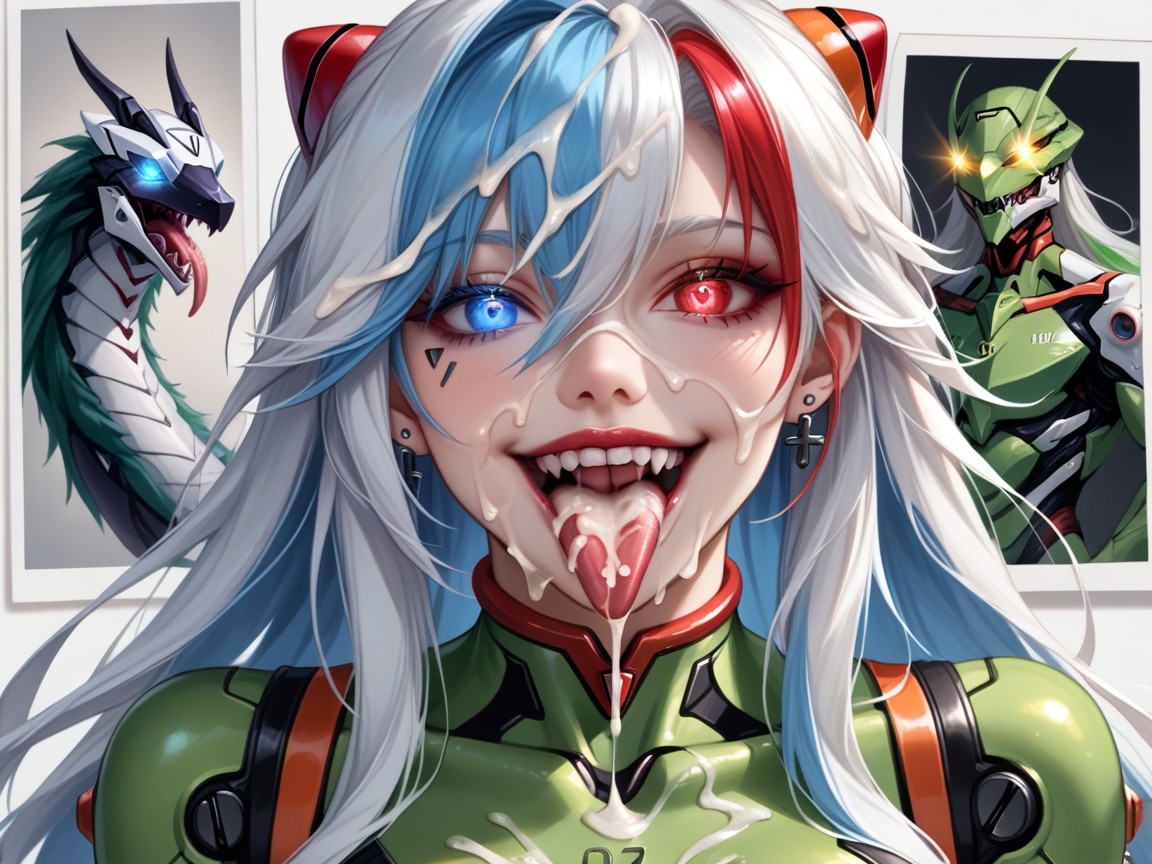 Genital Piercings, Talons, Smiling Mouth Open Hentai AI Porn