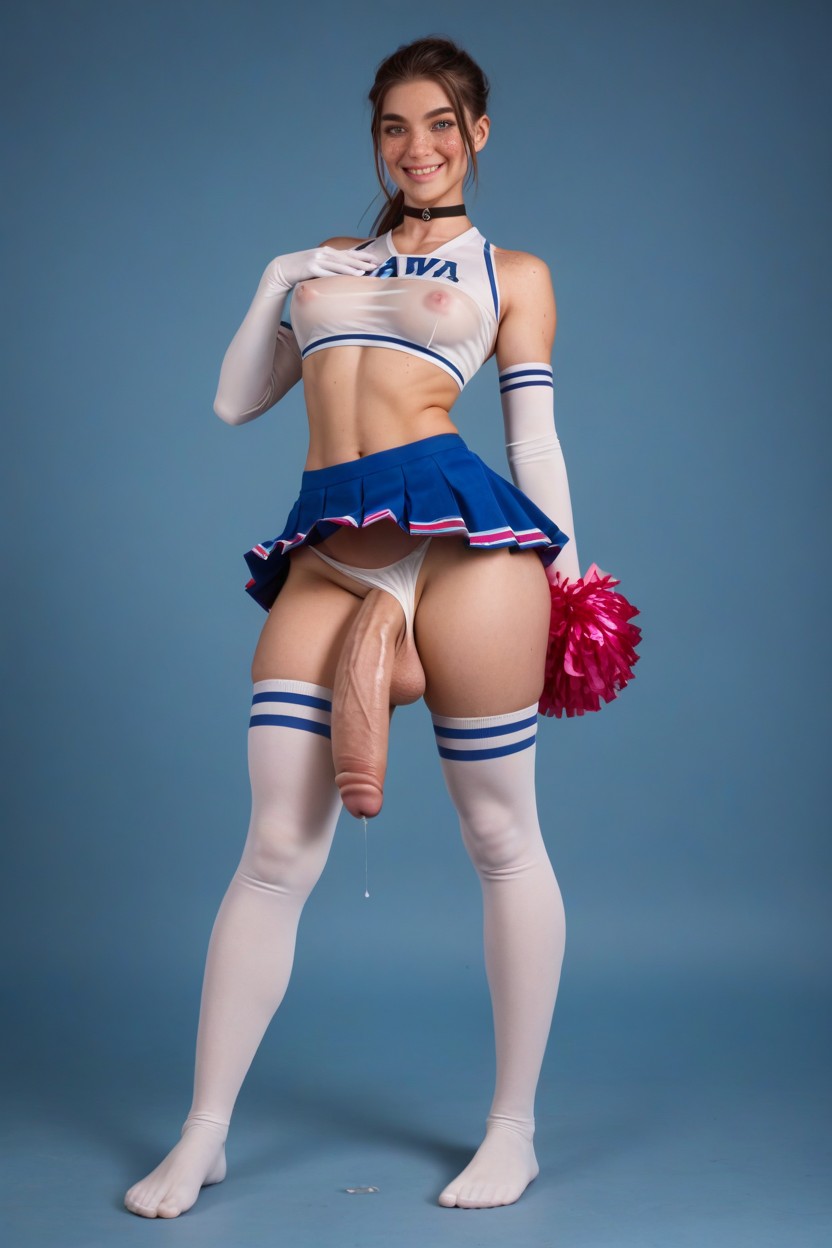 Body, Round Face, Skinny Shemale AI Porn