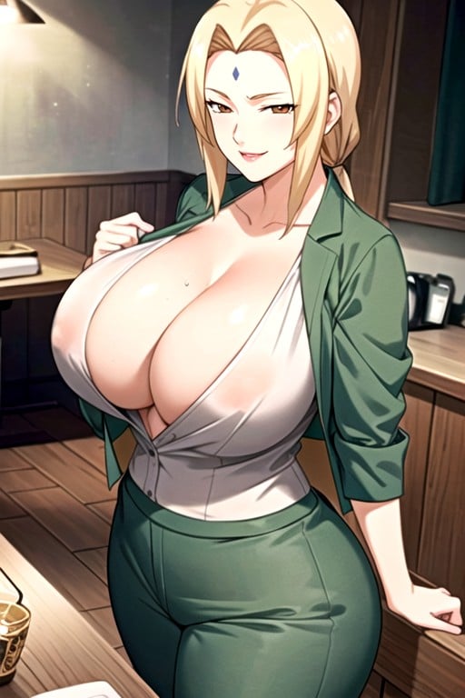 Muscular, Massive Breast, Tsunade (naruto) AI Porn