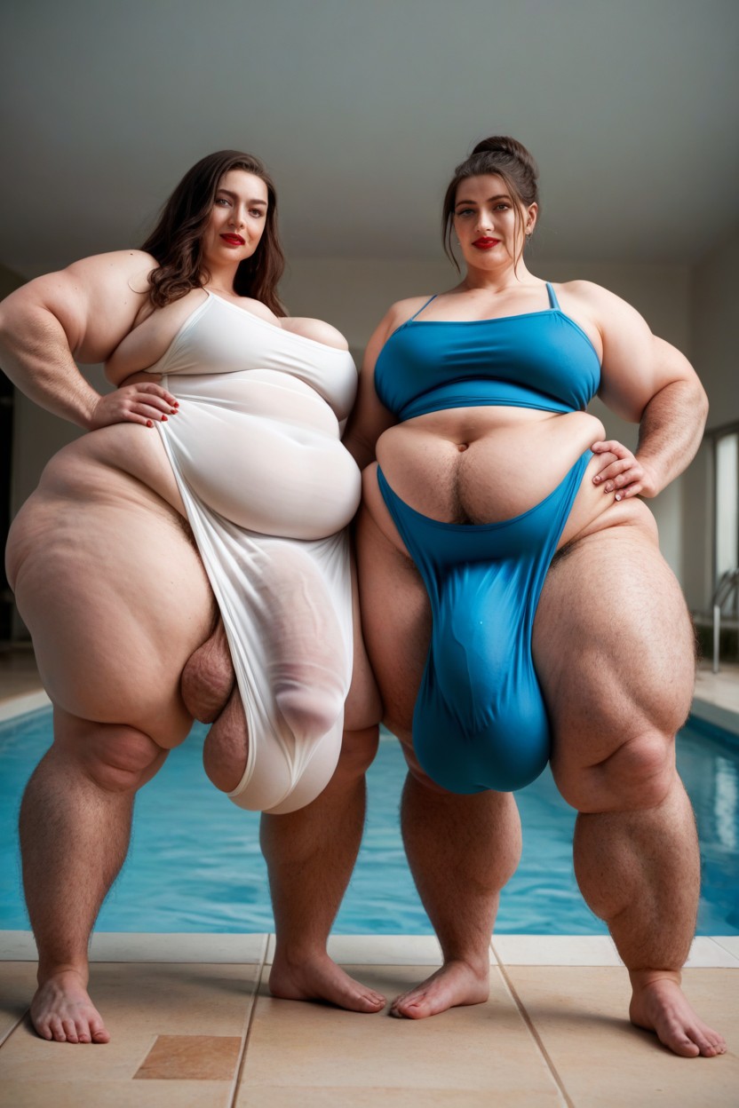 Huge Really Hairy Saggy Balls Obese, Sonriendo, De Abajo Hacia Arriba Porno shemale IA
