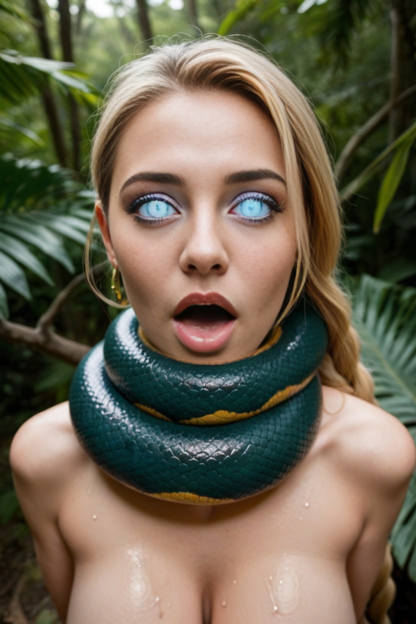 Close Up, Top Down, Blonde Hair AI Porn