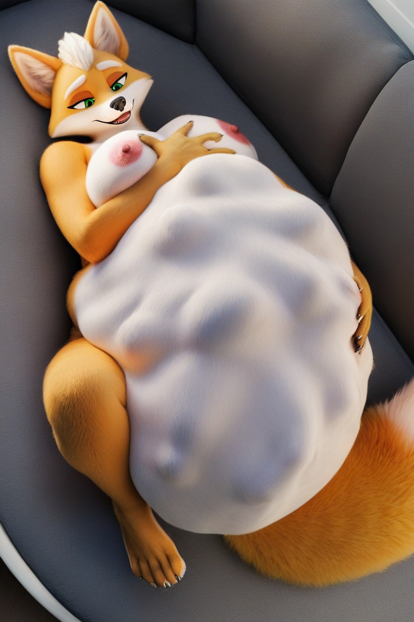 Wet Vagina, Multiple People Inside Of Belly, Starfox Furry AI Porn