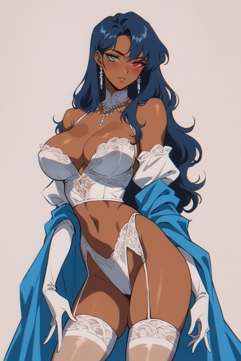 Ears, Looking At Viewer, Blue Eyes Hentai AI Porn