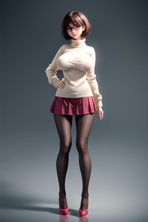 Velma (scooby Doo), Wearing Tights, Sexy AI Porn