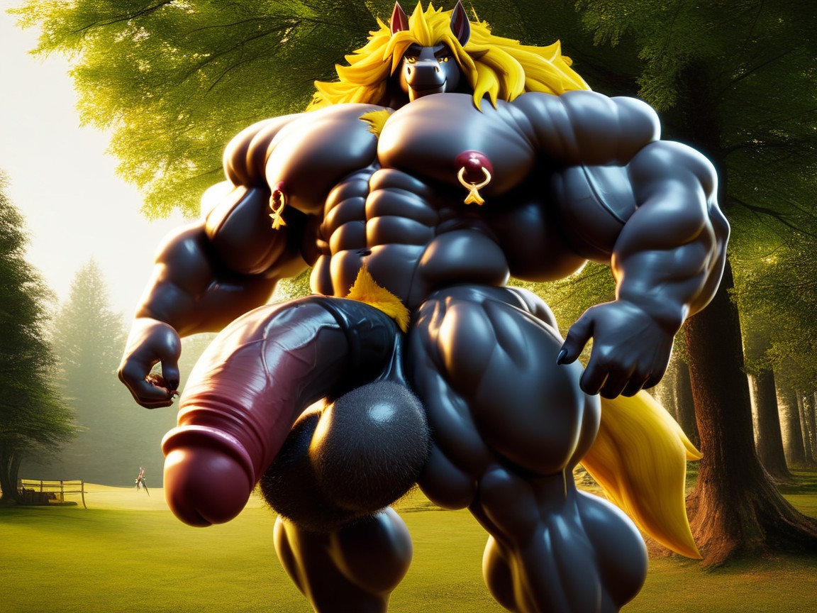 Feet Tall, Gigantic, Balls Expansion Furry AI Porn