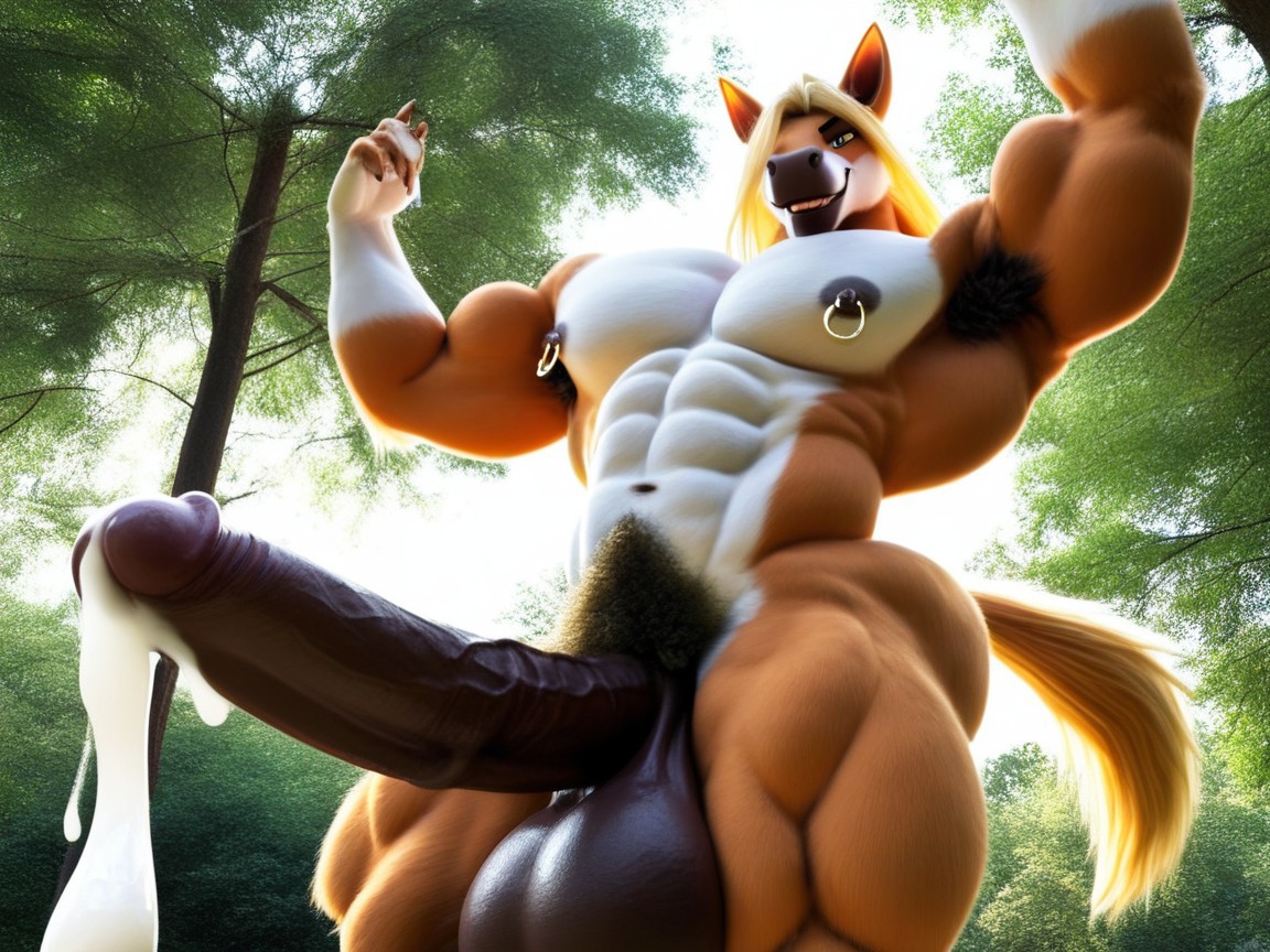 Hyper Testicle Expansion, Pelo Rubio, Feet Tall Furry IA