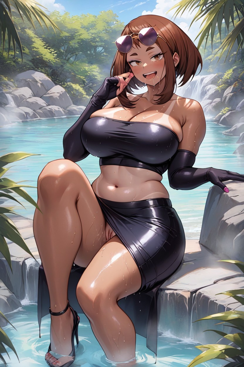 Thick, Horny, Pencil Skirt Hentai AI Porn
