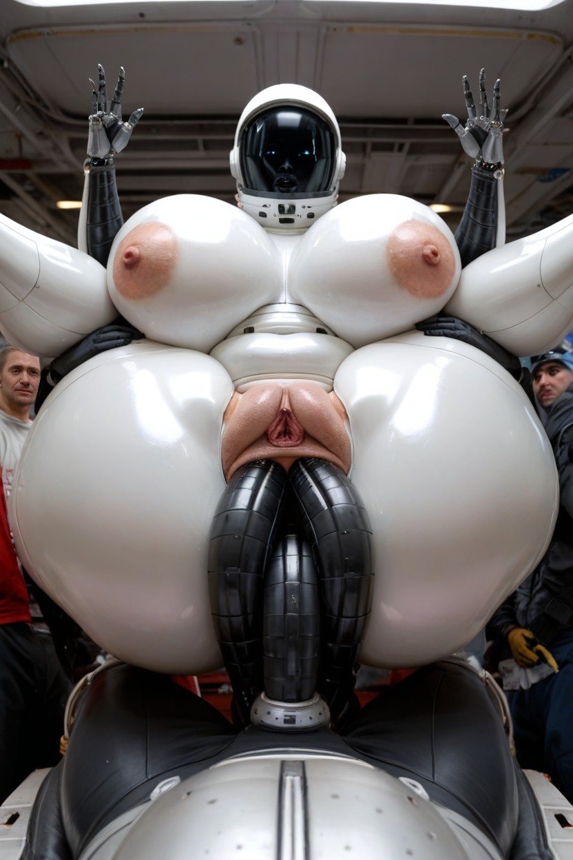 No Helmet, Triple Anal Penetration, Goth Robot Woman AI Porn
