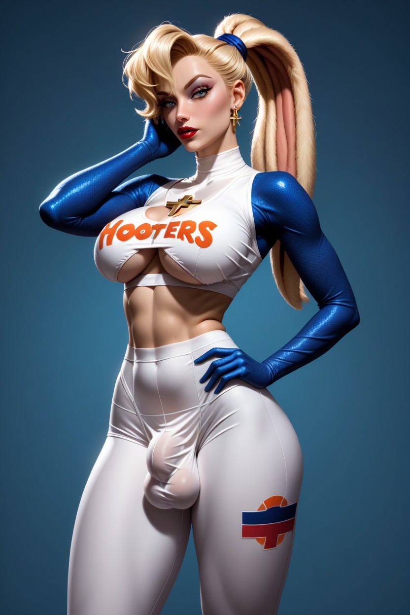 Upper Body, Sexy Nun, Skinny Shemale AI Porn