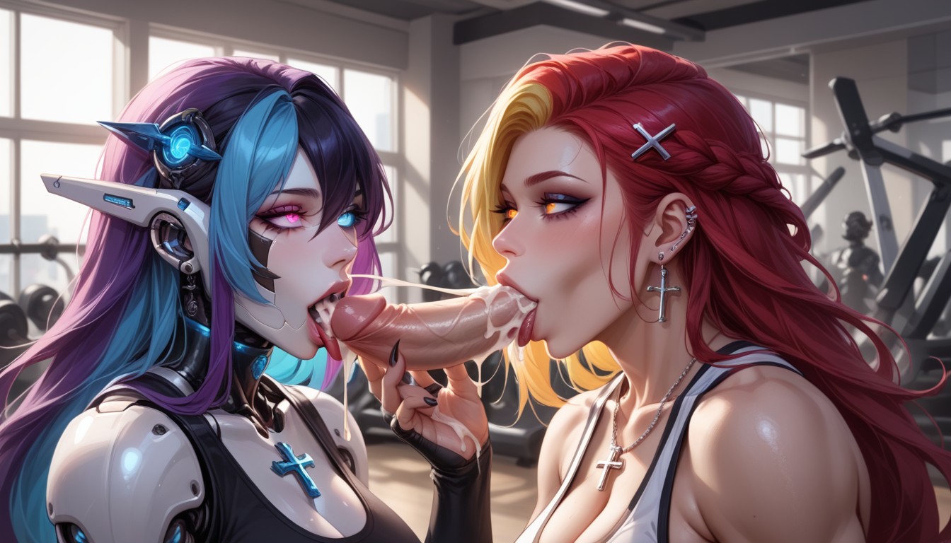 Long Length, Docking, Cock Piercings Hentai AI Porn
