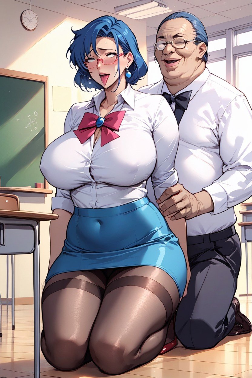 Profesora, Glasses, TeacherPorno AI