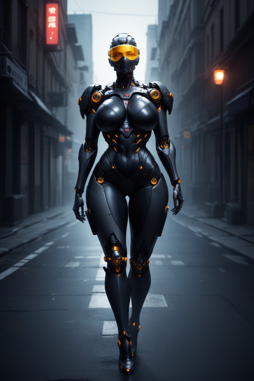 Cyborg Body, Cyborg Helet, 屋外AI黄片