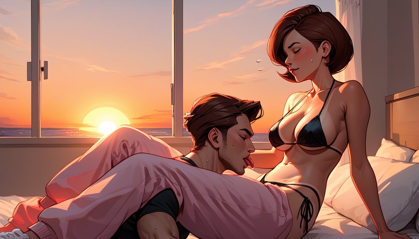 Helen Parr, Sunrise, Tan SkinPorno AI